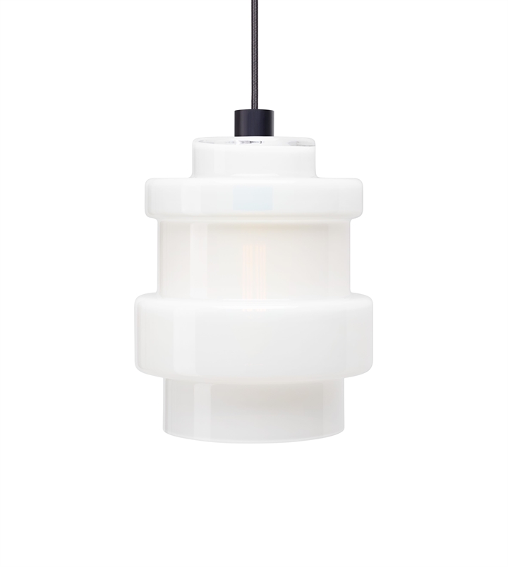 Axle hanglamp glazen kap groot, opal white